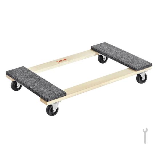 VEVOR Chariot Déplace Meubles Mobile en Bois Charge de 454 kg avec 4 Roulettes - Image 1