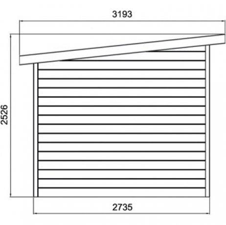 Abri de jardin VENEZIA en bois 8.57 m², Plancher Oui - Imagen 4