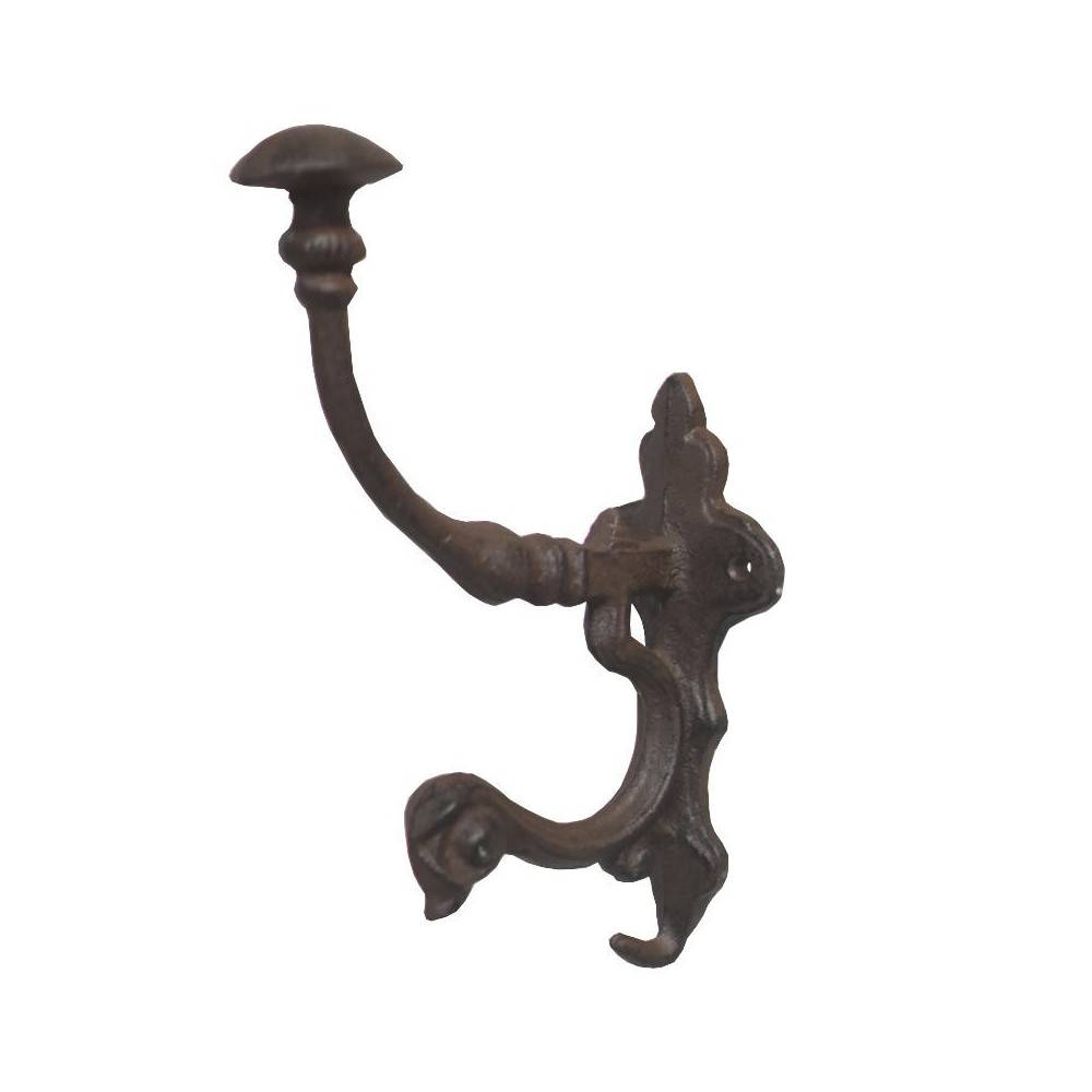 Porte manteau en fonte marron 23 x 17 cm Chemin de campagne
