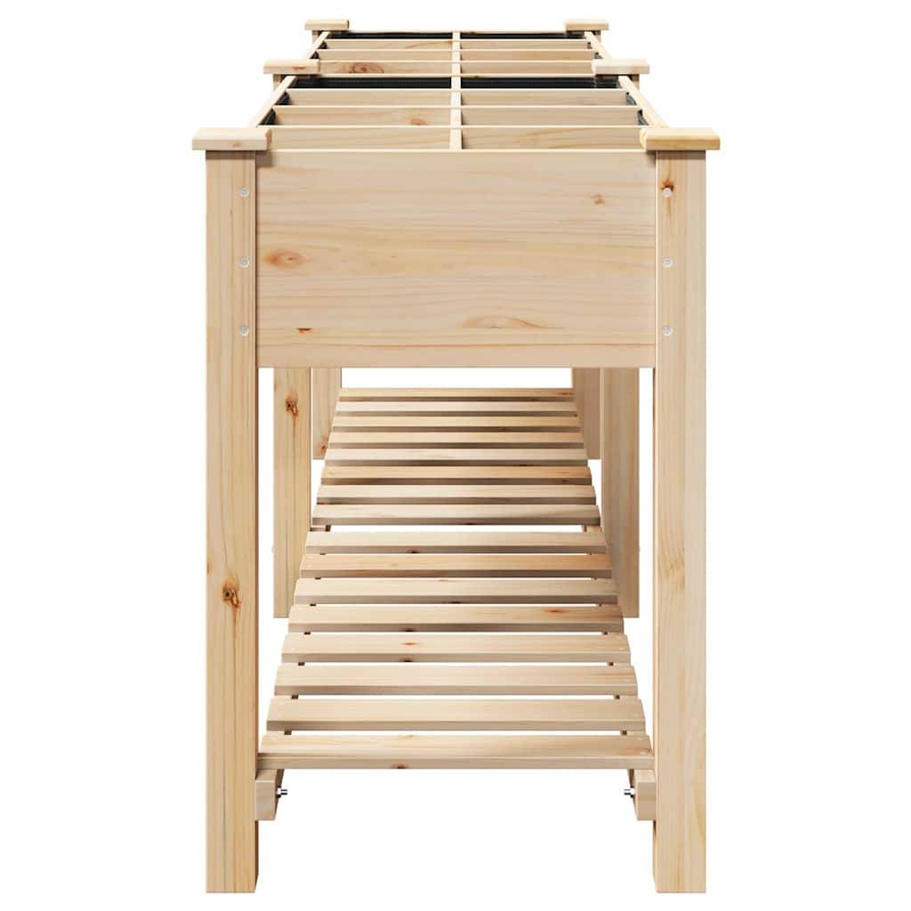 Cache-pot, Pot De Fleurs avec étagère Beige 115 x 59 x 76.5 cm g362 - Image 6