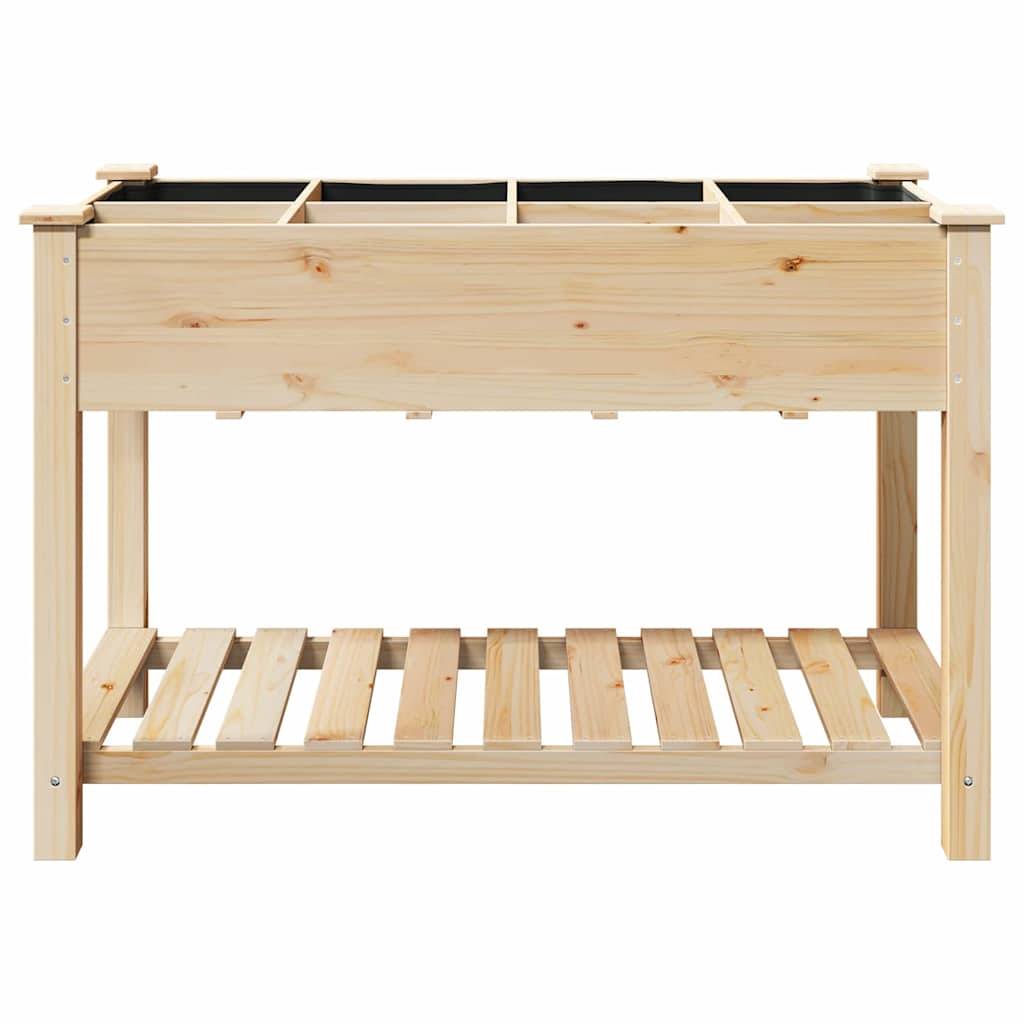 Cache-pot, Pot De Fleurs avec étagère Beige 115 x 59 x 76.5 cm g362 - Image 5