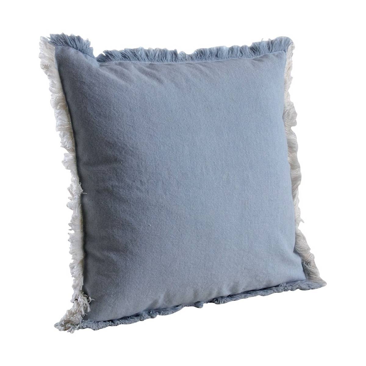 Aubry Gaspard - Coussin en coton avec franges - Image 1