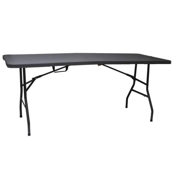 Table pliante rectangulaire grise - 239 x 74 x 74 cm - Image 2