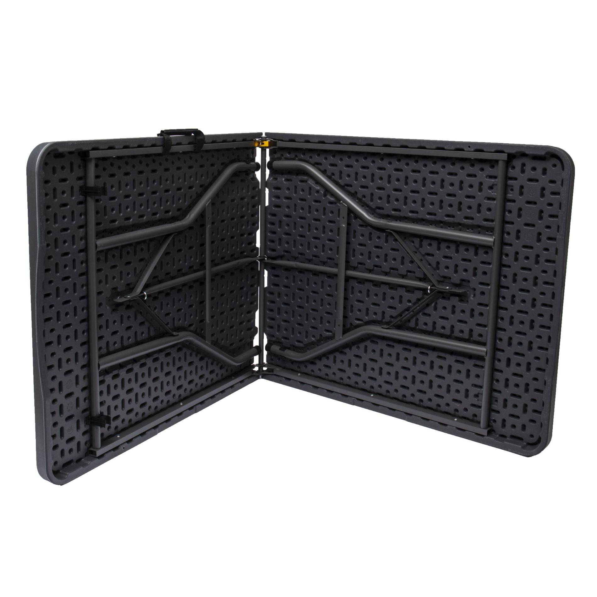 Table pliante rectangulaire grise - 239 x 74 x 74 cm - Image 4