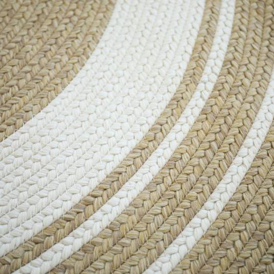 Decoweb - Tapis rond imitation fibres naturelles extérieur et intérieur - Provence - Aspect jute - Ø 150 cm - Decoweb - Imagen 6