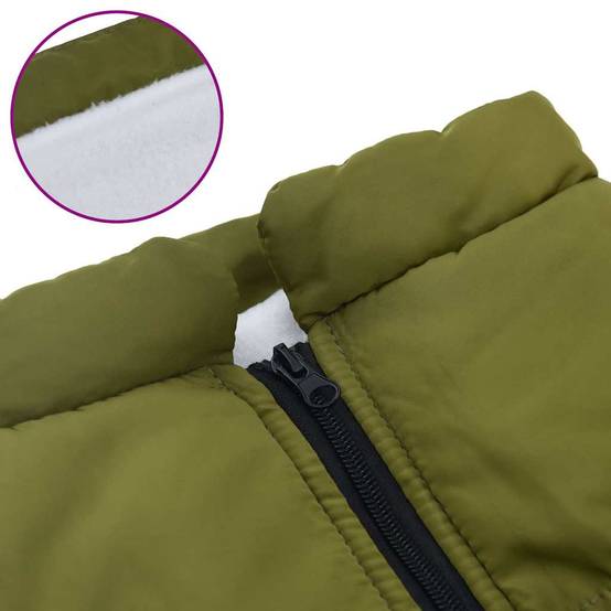 ComfortXL - Manteau pour chien polaire imperméable avec harnais pour promenade hiver Vert Armée L44 – ComfortXL Pet Living - Image 4
