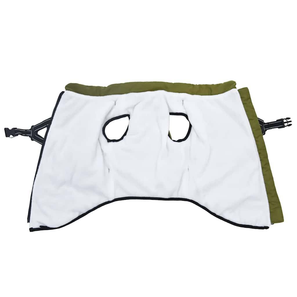 ComfortXL - Manteau pour chien polaire imperméable avec harnais pour promenade hiver Vert Armée L44 – ComfortXL Pet Living - Image 3