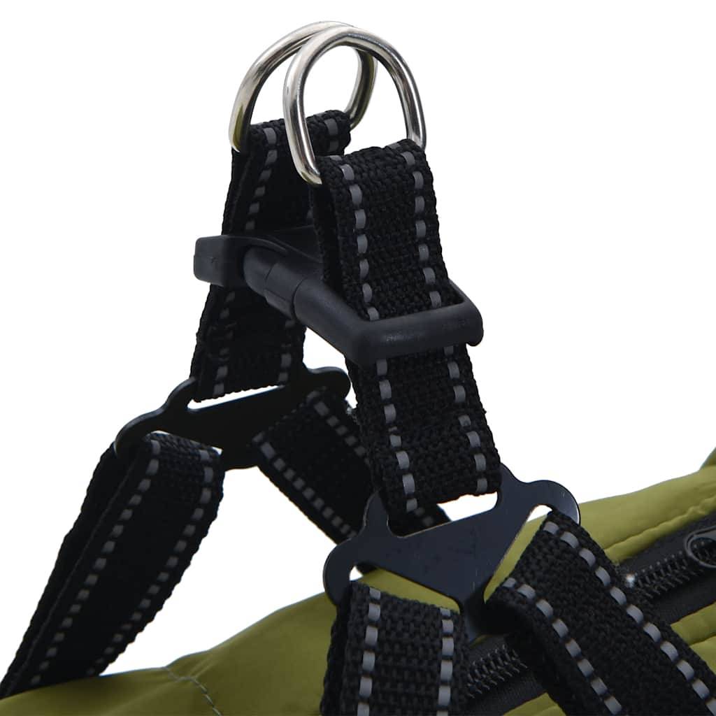 ComfortXL - Manteau pour chien polaire imperméable avec harnais pour promenade hiver Vert Armée L44 – ComfortXL Pet Living - Image 6