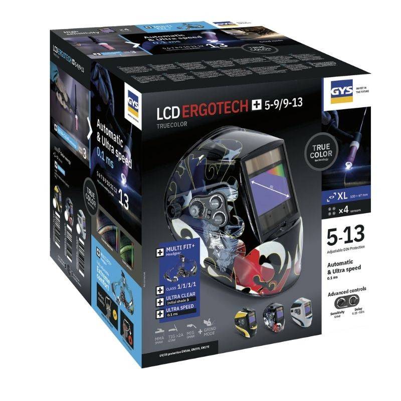 Masque de Soudeur GYS 068674 LCD Ergotech+ 5-9/9-13 Dream True Color Gys - Imagen 2