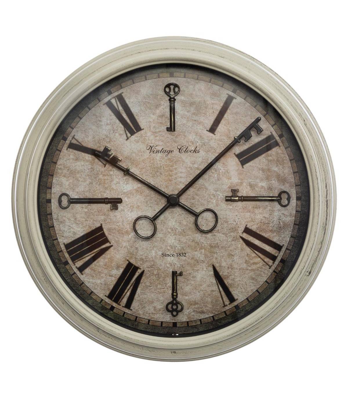 Pendule murale Aiguilles en forme de Clef D 39 cm - Image 1