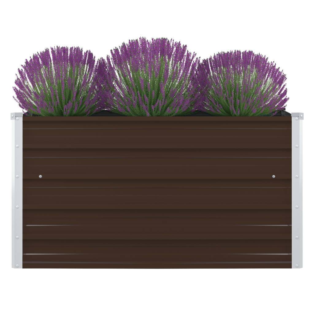 Prolenta Premium - Jardinière acier marron 100 x 100 x 45 cm - Prolenta premium p334.5 - Image 2