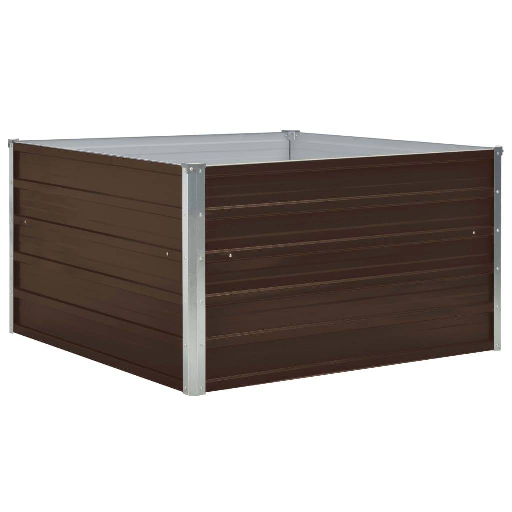 Prolenta Premium - Jardinière acier marron 100 x 100 x 45 cm - Prolenta premium p334.5 - Image 1
