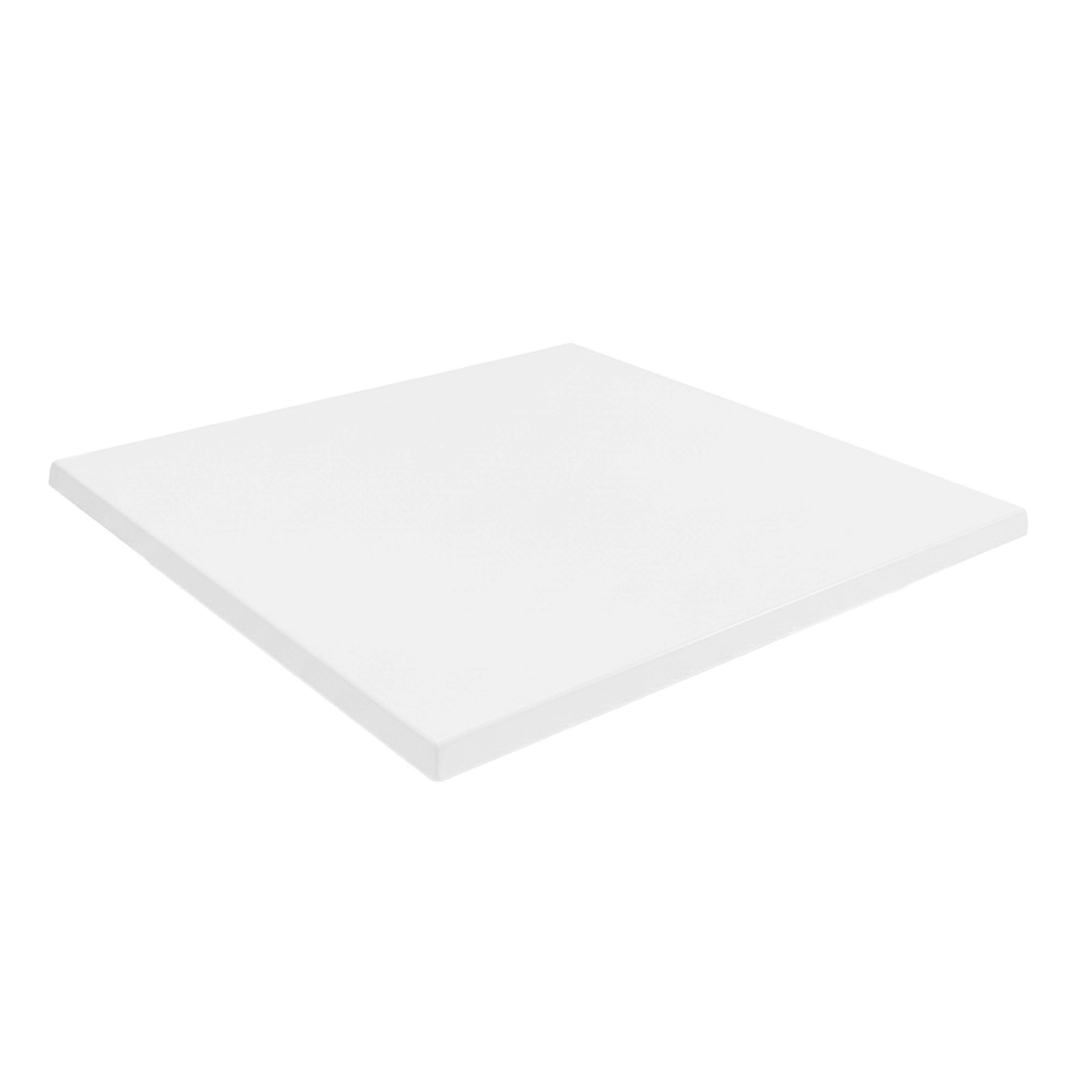Oviala - Plateau de table carré stratifié 60 x 60 cm blanc Haussmann - Oviala - Imagen 2