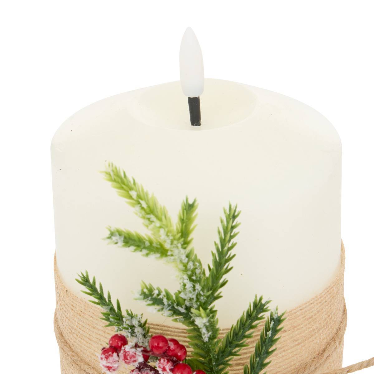 Feeric Christmas - Bougie LED Lupa blanc H. 15 cm - Feeric Lights & Christmas - Image 2