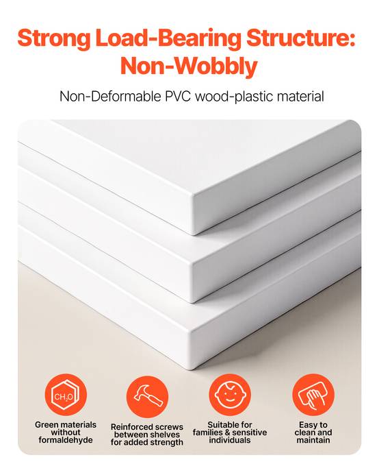 VEVOR Étagère à chaussures présentoir rotatif à 7 niveaux avec roulettes blanc - Image 5