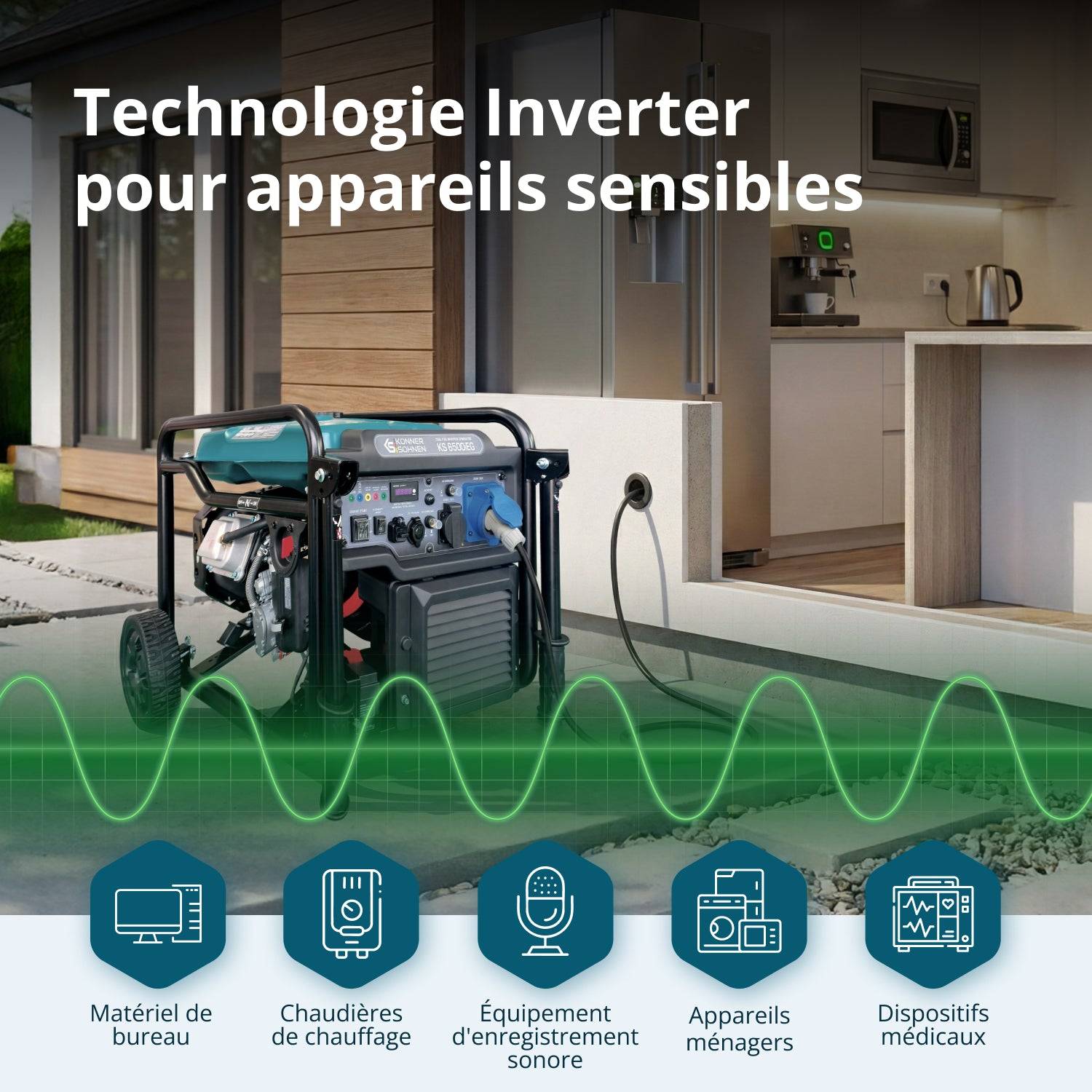 Groupe électrogène Inverter KS 6500iEG (Essence/Gaz) - Image 2