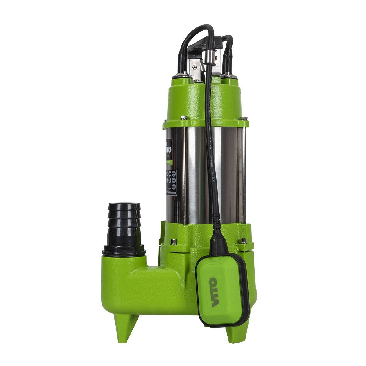 Pompe d'évacuation 1100W Eaux usées Pompe de relevage Inondation VITO - Imagen 8