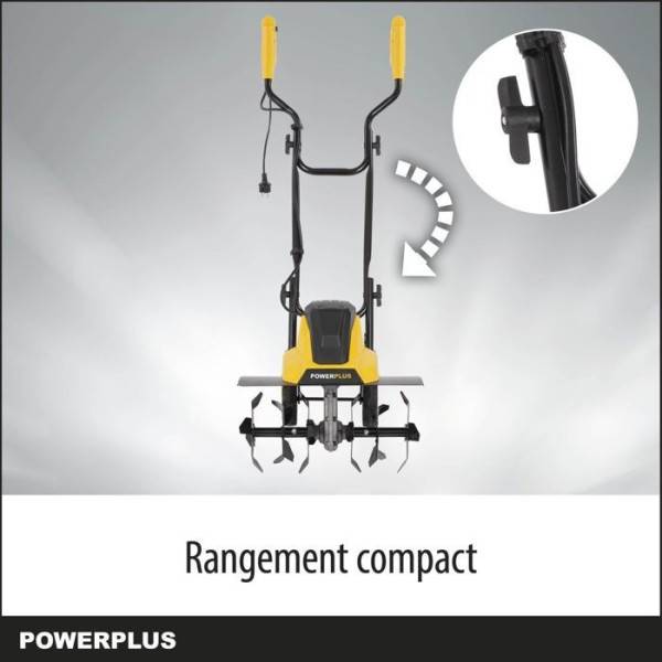 Powerplus Motoculteur Électrique POWXG72010 - 1500 W, 6 Lames, Profondeur de 220 mm et Largeur de 450 mm - Image 4