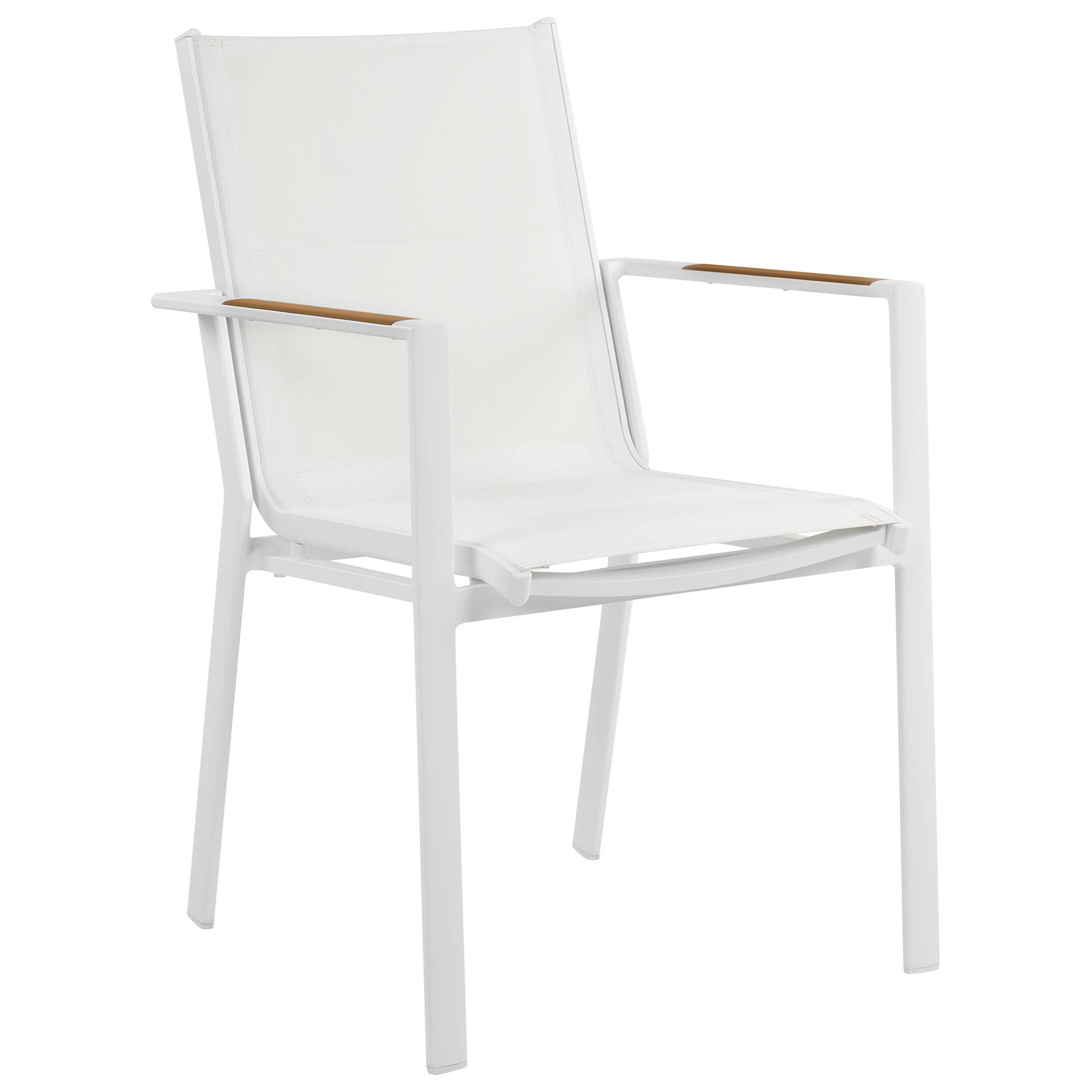 Beliani - Chaise de jardin Aluminium Blanc BUSSETO - Beliani - Imagen 5