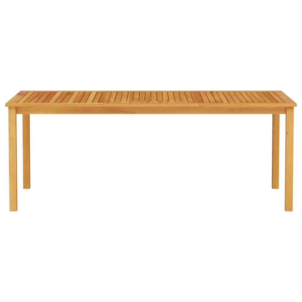 Table et chaises de jardin pliantes Bois d'acacia massif pour 6 convives sur patio ou balcon Marron – ComfortXL Outdoor Living - Image 9