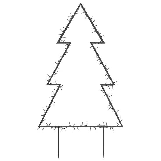 Décoration Sapin Lumineux de Jardin en Fer 115 LED avec Piquets 90 cm – ComfortXL Outdoor Living - Image 5