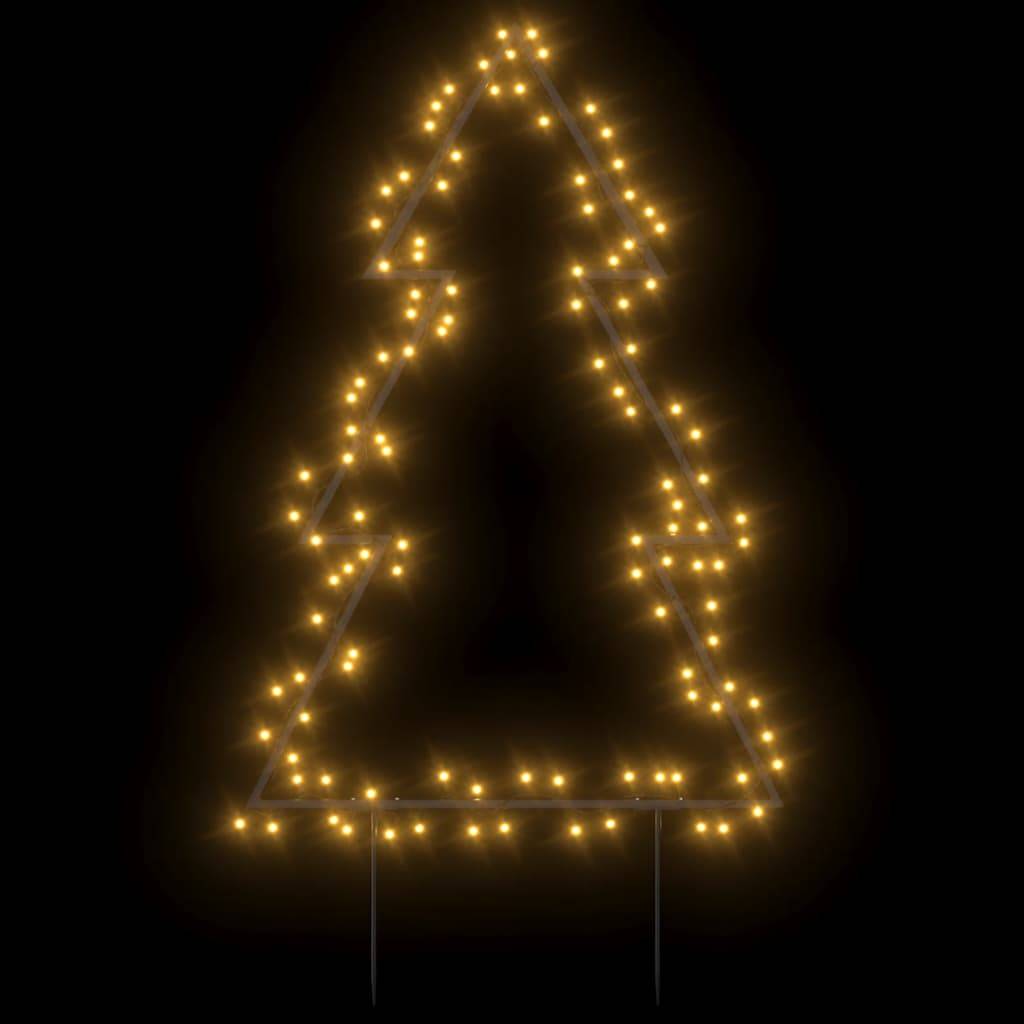 Décoration Sapin Lumineux de Jardin en Fer 115 LED avec Piquets 90 cm – ComfortXL Outdoor Living - Image 3