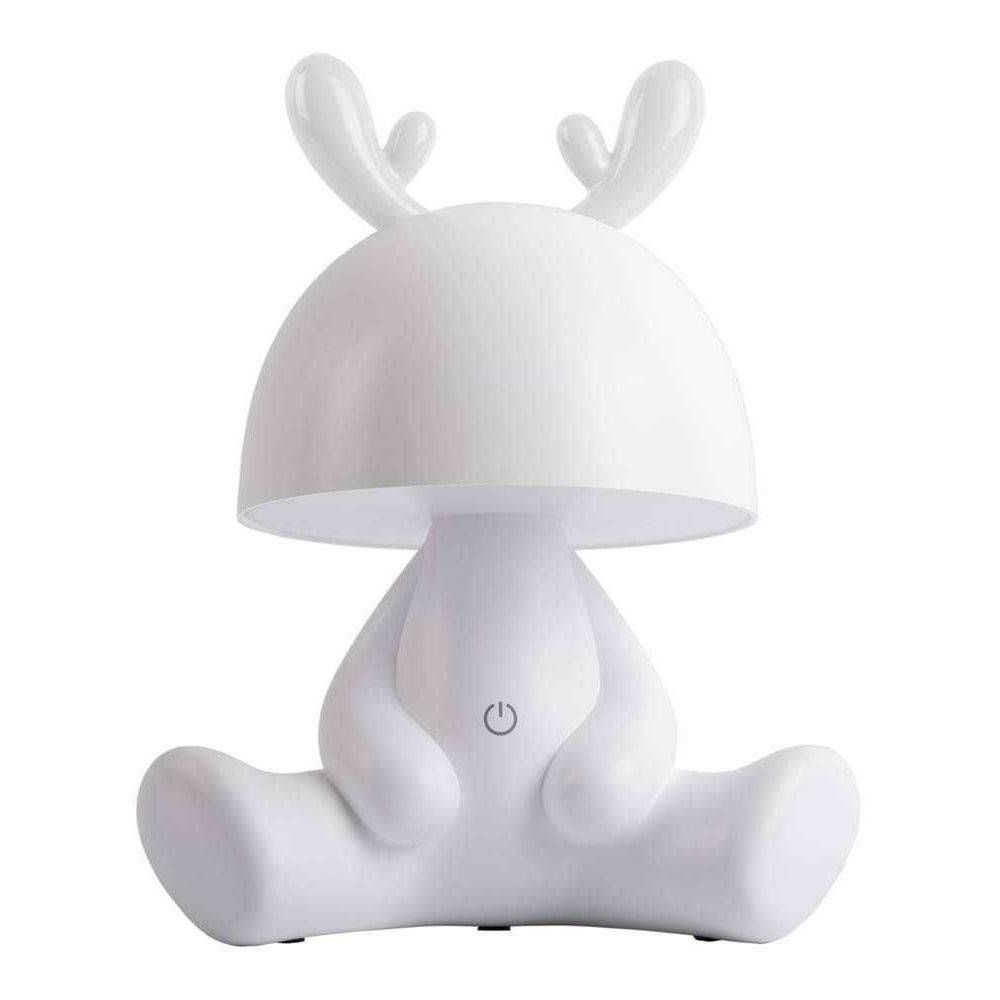 Leitmotiv - Lampe à poser en plastique LED Deer Blanc - Imagen 3
