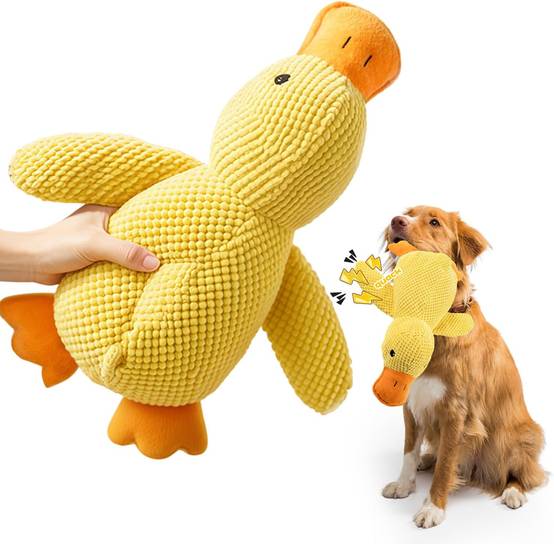 Canard Sonore Doudou pour Chien - Anti-Stress & Dentaire-Living123 - Image 1