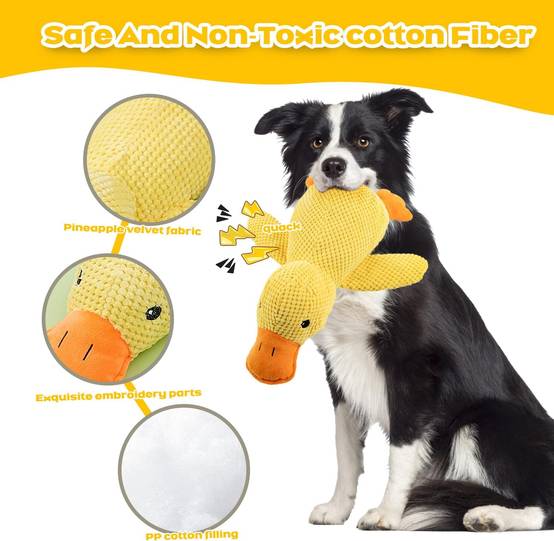 Canard Sonore Doudou pour Chien - Anti-Stress & Dentaire-Living123 - Image 6