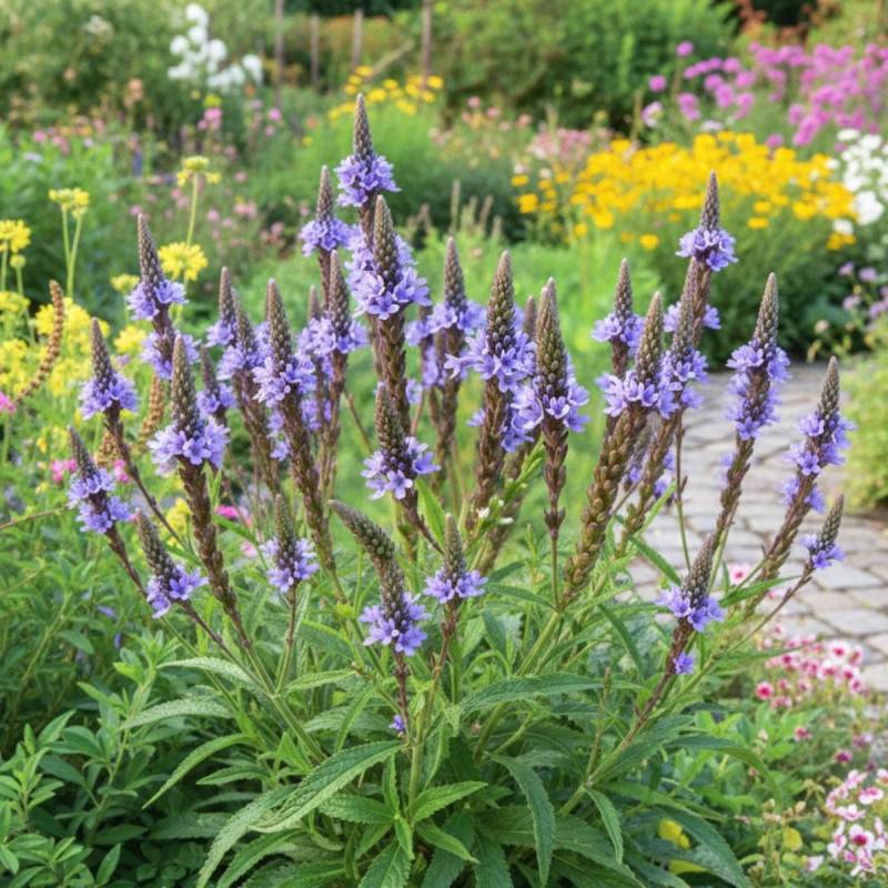 Verveine hastée Blue Spires à fleurs Bleue/Violette - feuillage Caduc - Godet - 5/20 cm - Imagen 1