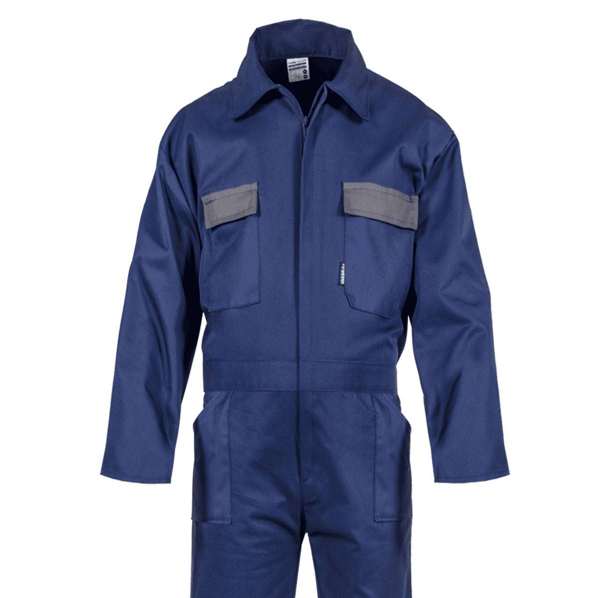 Combinaison de Travail 5 poches Taille L Bleu Marine Polyester/Coton VITO - Imagen 4