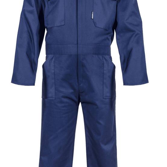 Combinaison de Travail 5 poches Taille L Bleu Marine Polyester/Coton VITO - Image 2