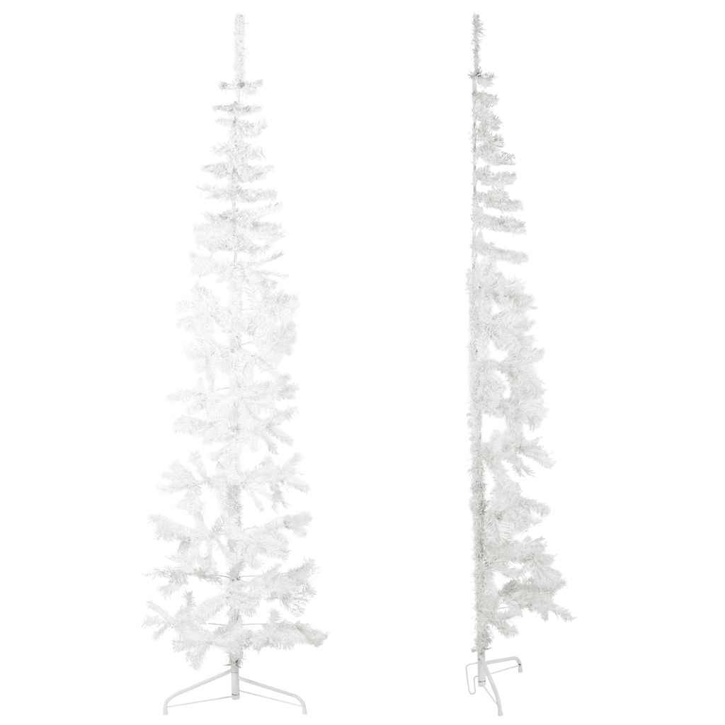 ComfortXL - Demi sapin de Noël mural PVC gain de place pour fête Blanc 210 cm – ComfortXL Outdoor Living - Image 5