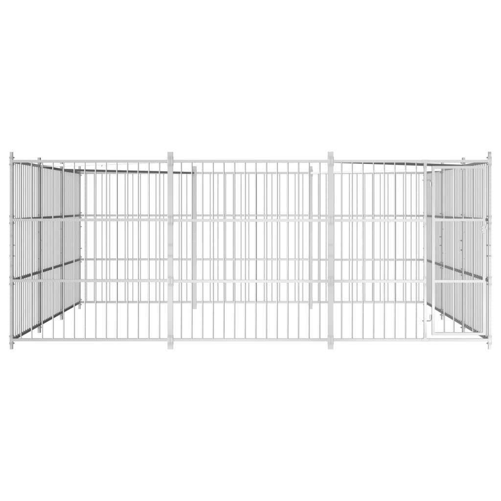 Vidaxl - Chenil d'extérieur pour chiens 450 x 450 x 185 cm vidaXL 144626 - Imagen 7