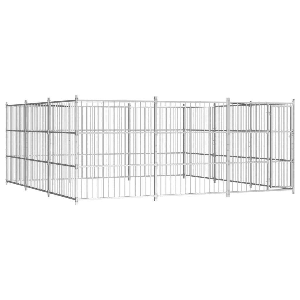 Vidaxl - Chenil d'extérieur pour chiens 450 x 450 x 185 cm vidaXL 144626 - Imagen 1