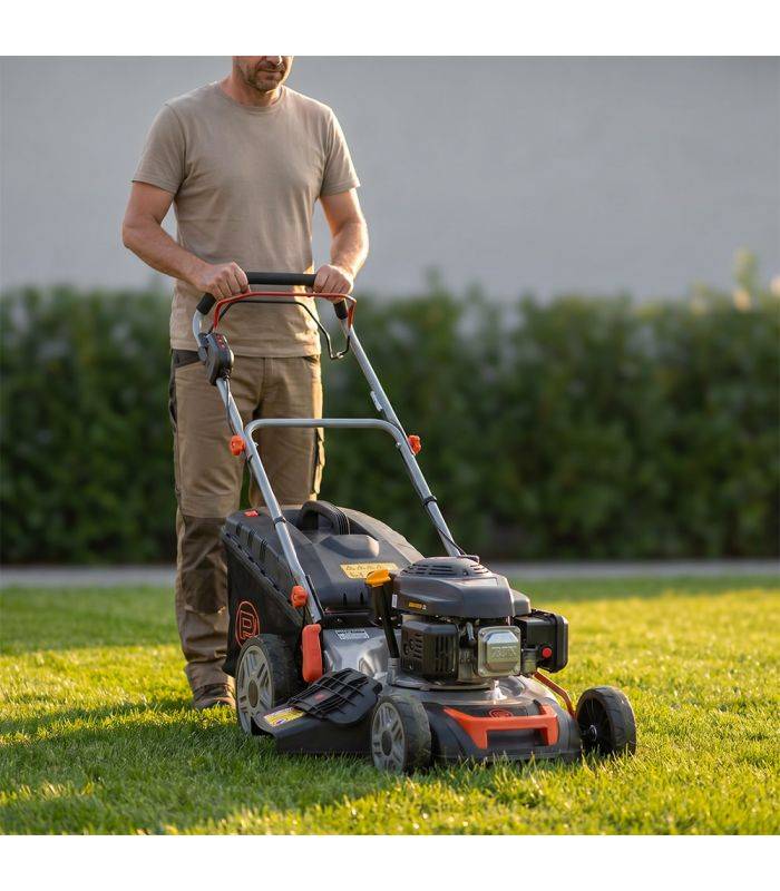 Tondeuse thermique 46 cm 139cc démarrage électrique et mulching inclus - POPSTER TLM046SM L139ES - Image 4
