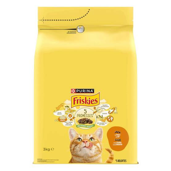 Purina One - Purina - Croquettes chat au Poulet et aux Légumes 3KG friskies