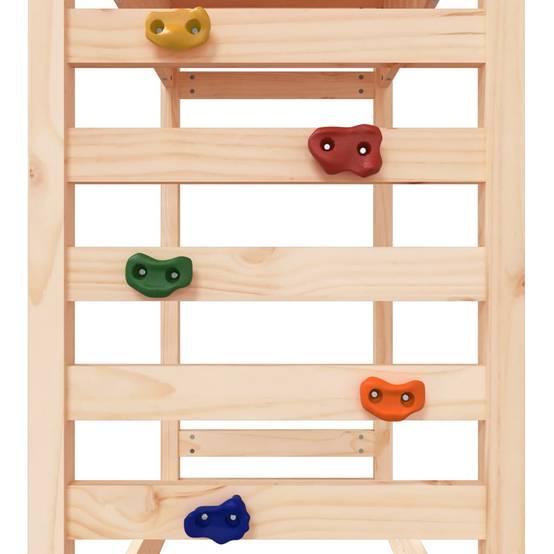 Helloshop26 - Aire de jeux d'extérieur balançoires toboggan portiques robuste jeux jardin 185 x 185 x 186 cm bois de pin massif - Imagen 8