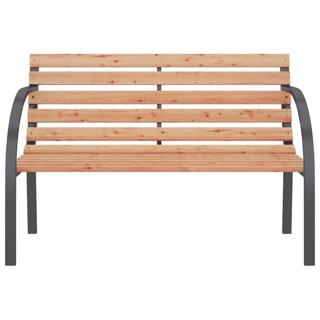 Vidaxl - Banc de jardin 120 cm Bois et fer vidaXL 41014 - Imagen 7