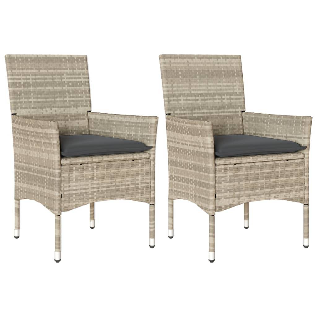Chaise bois composite 2 places rotin gris  53 x 61 x 83 cm  - Prolenta premium  p382.5 - Image 1