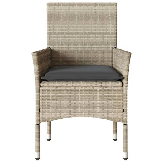 Chaise bois composite 2 places rotin gris 53 x 61 x 83 cm - Prolenta premium p382.5 - Image 5