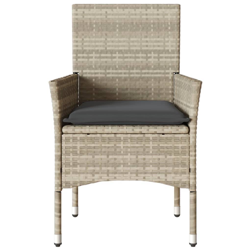 Chaise bois composite 2 places rotin gris  53 x 61 x 83 cm  - Prolenta premium  p382.5 - Image 5