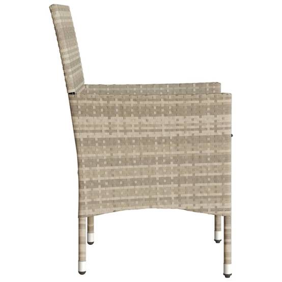 Chaise bois composite 2 places rotin gris 53 x 61 x 83 cm - Prolenta premium p382.5 - Image 6