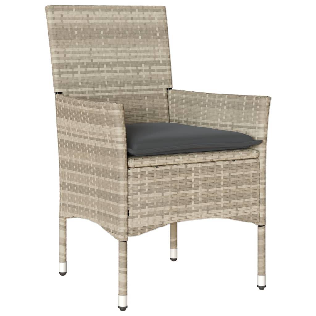 Chaise bois composite 2 places rotin gris  53 x 61 x 83 cm  - Prolenta premium  p382.5 - Image 4