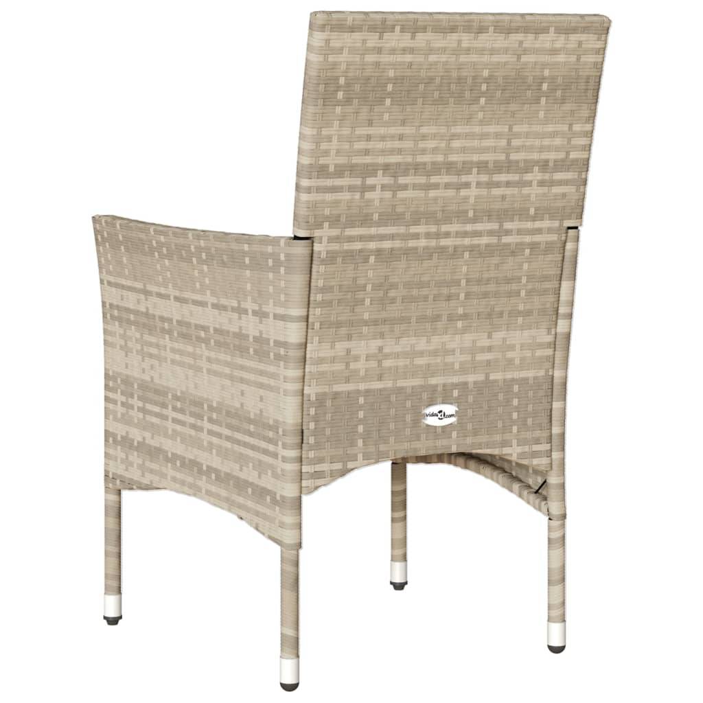 Chaise bois composite 2 places rotin gris  53 x 61 x 83 cm  - Prolenta premium  p382.5 - Image 7