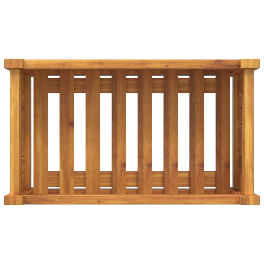 Maison Chic - Jardinière, Bac à fleurs, Pot de fleurs avec doublure 54x31x30 cm bois massif d'acacia - Imagen 7
