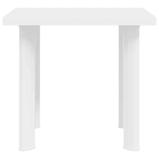 Table de jardin plastique blanc 80 x 75 x 72 cm - PANGIVO - Image 5