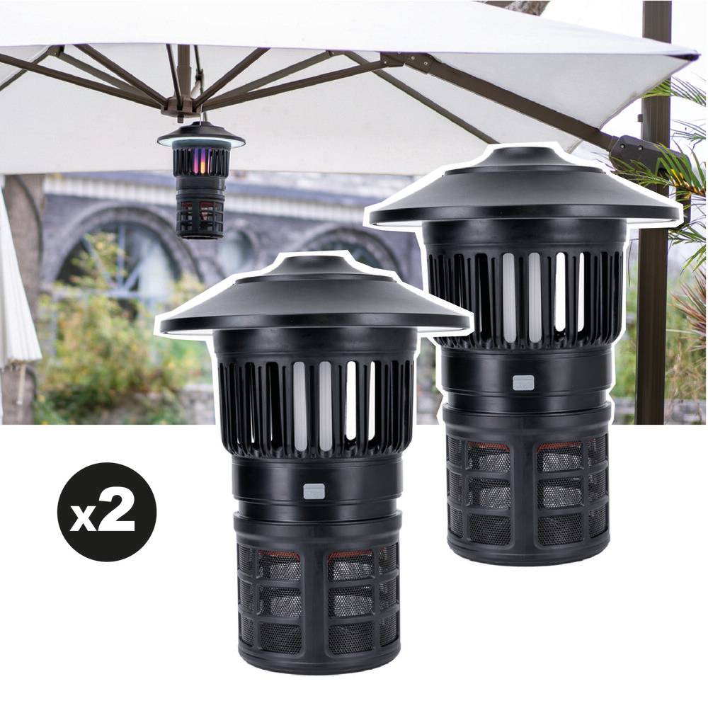 Lot de 2 pièges à moustique éclairant d'extérieur EZIlight® Mosquito Garden MG 30