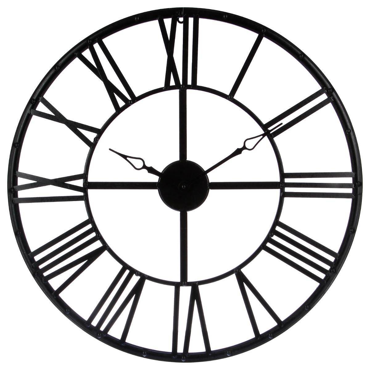 Atmosphera - Horloge vintage métal noir D70cm - Atmosphera Créateur d'intérieur - Imagen 1