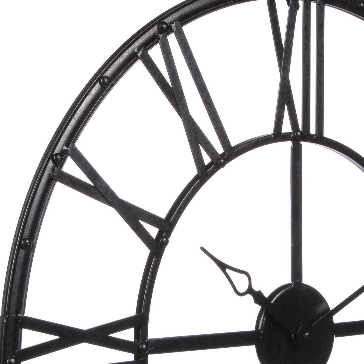 Atmosphera - Horloge vintage métal noir D70cm - Atmosphera Créateur d'intérieur - Imagen 3